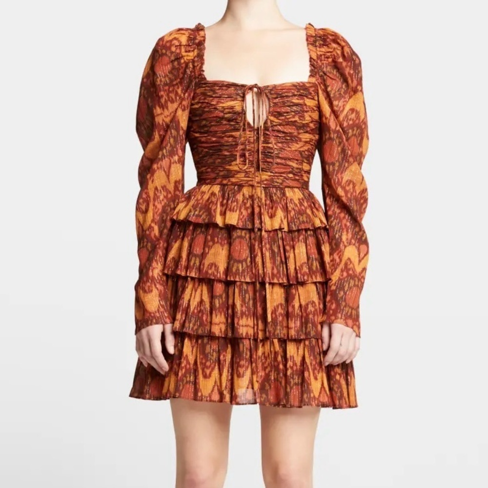 House of‎ Harlow 1960 Printed Ruched Mini Dress – Size Small